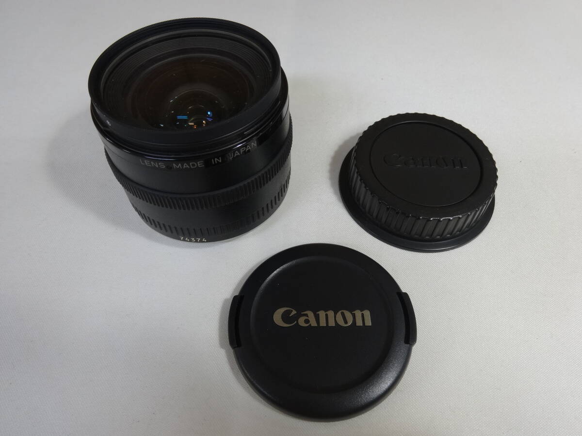 【キャノン レンズ SL-39】ジャンク品 動作未確認 CANON LENS EF 24mm 1:28 Kenko MC UV カメラ ワレモノ 精密機器【A7-4③】0509の画像1