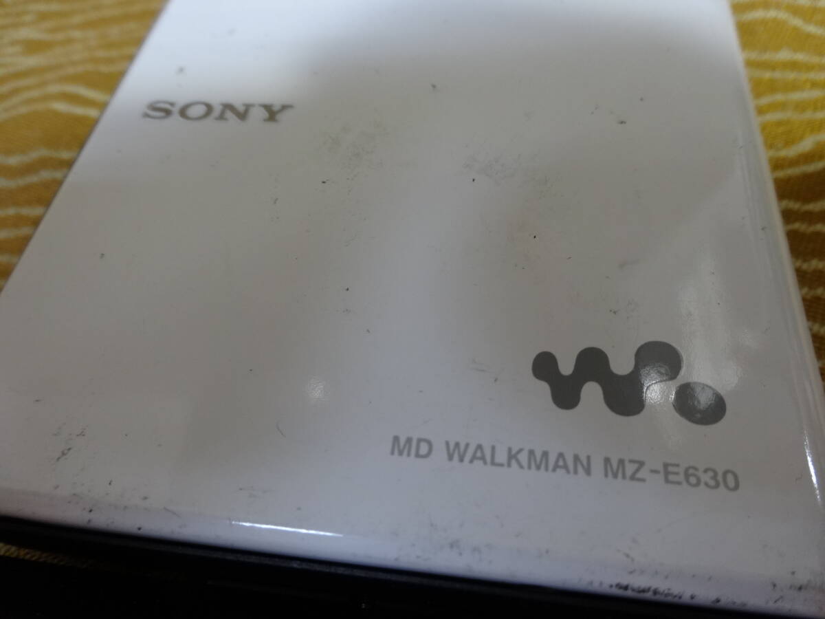 【SONY ウォークマン MZ-E630】中古 ソニー MD WALKMAN 2005年製 ホワイト 動作確認済 家電 電気製品【A7-4①】0516_画像3