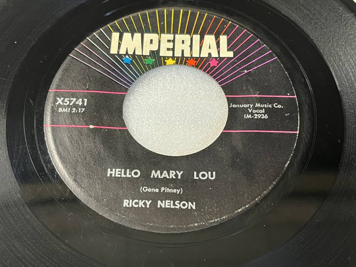 Ricky Nelson/Imperial 5741/Travelin' Man/Hello Mary Lou/1961_画像5