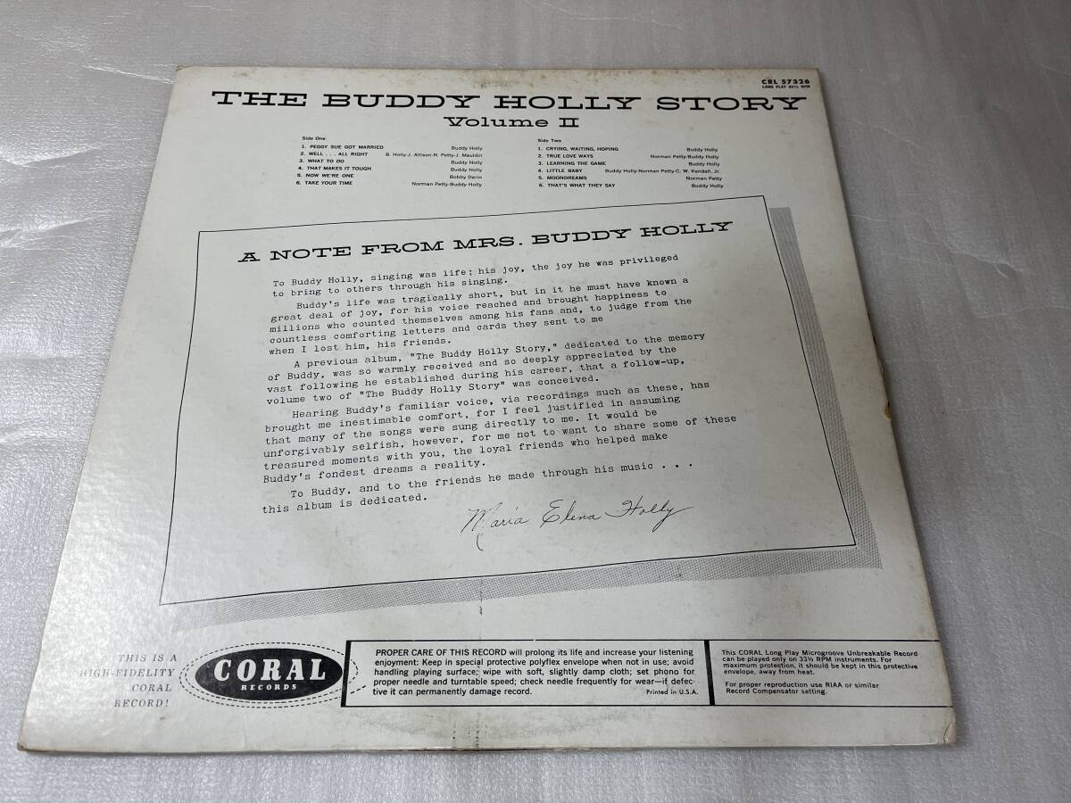 Buddy Holly/Coral CRL 57362/The Buddy Holly Story Volume II/1960_画像2