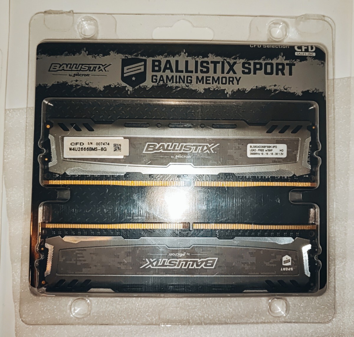 Crucial　BALLISTIXX　メモリ　DIMM　DDR4　32GB_画像1