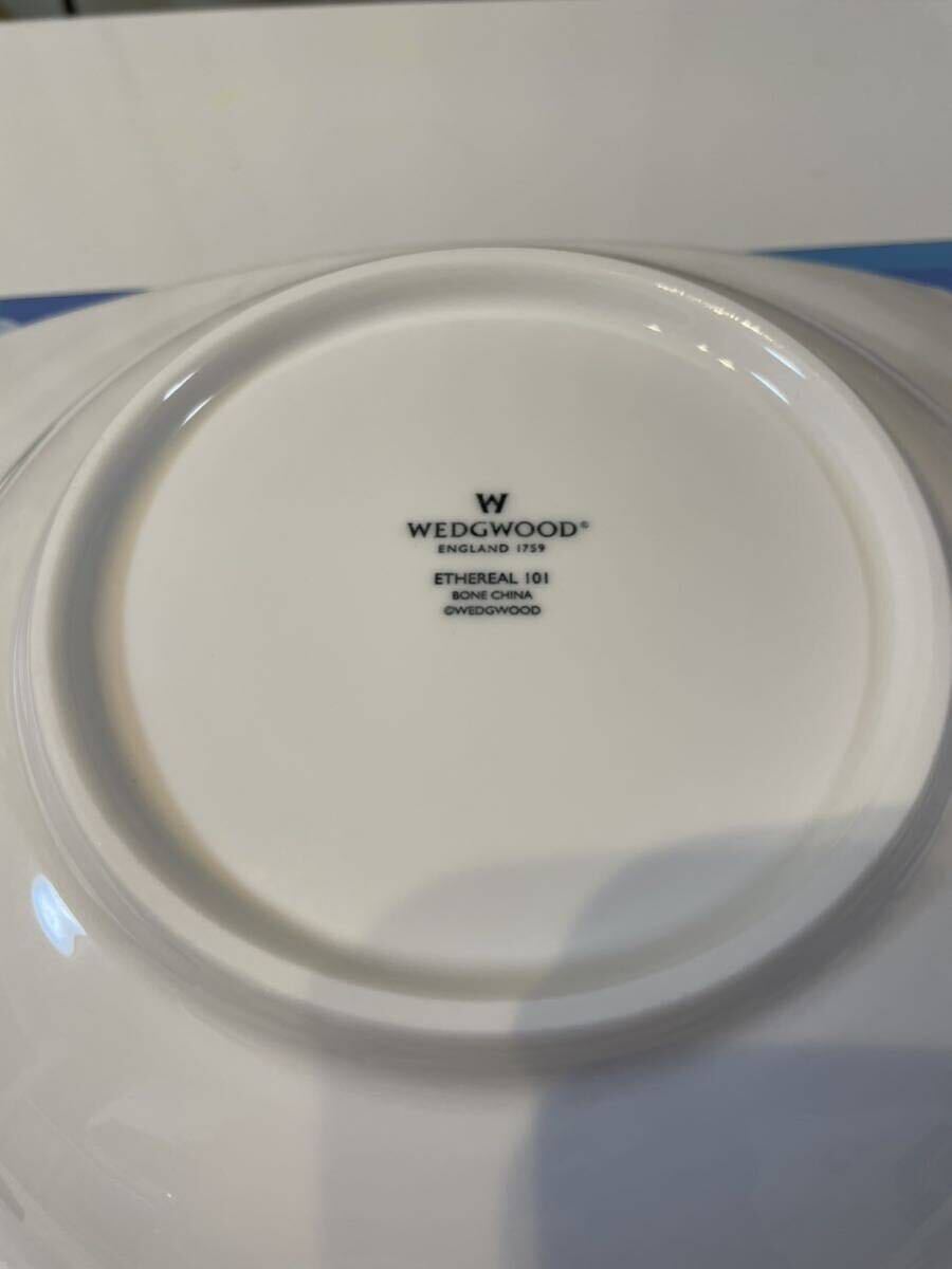 WEDGWOOD ウェッジウッド 食器 エスリアル 101 スクエアボール 白 プレート ETHEREAL 101 未使用品 2枚セット箱付き 50100701777_画像3