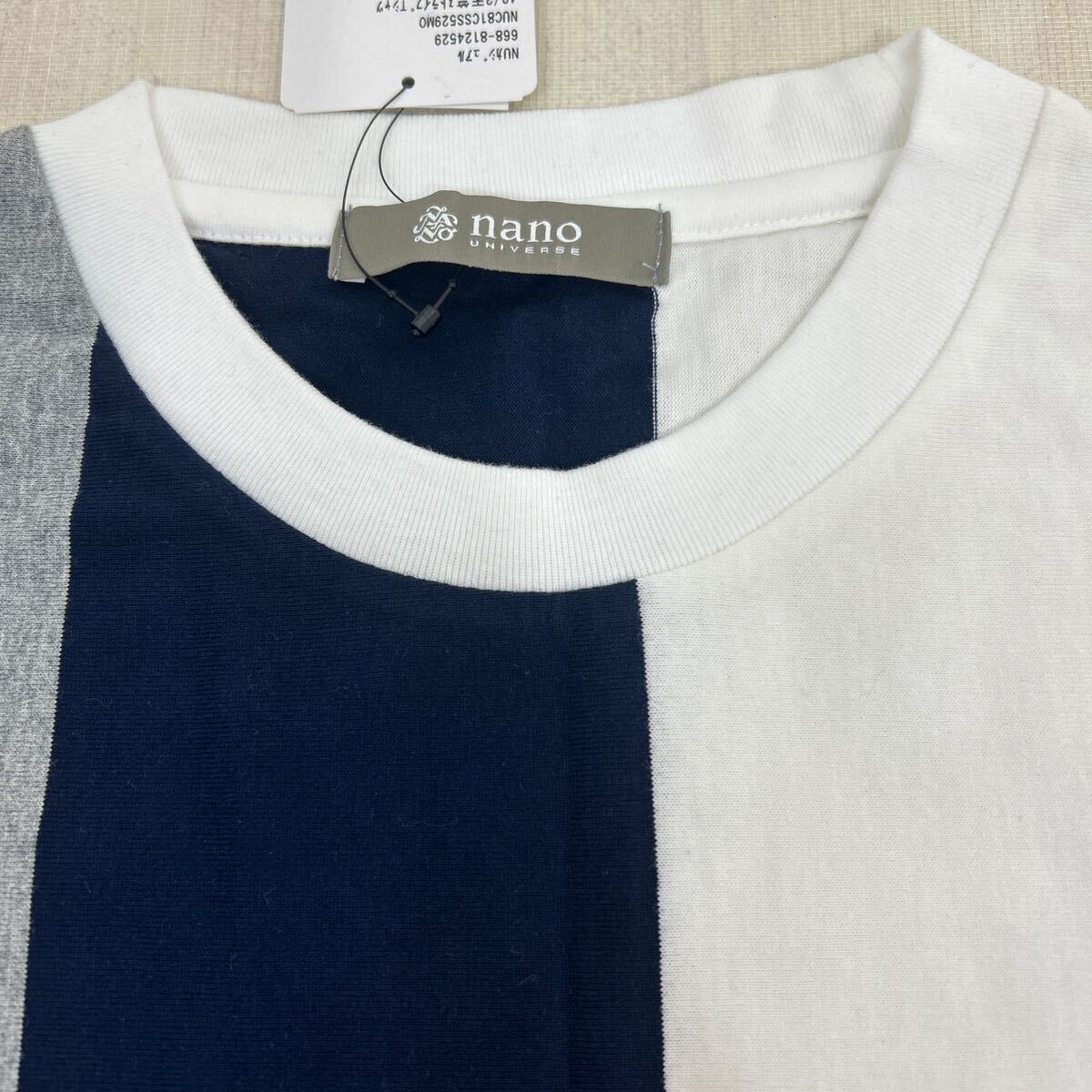 タグ付き【未使用品】《nano・universe/ナノユニバース》半袖Tシャツ メンズ L 【定価】3,800円の画像3