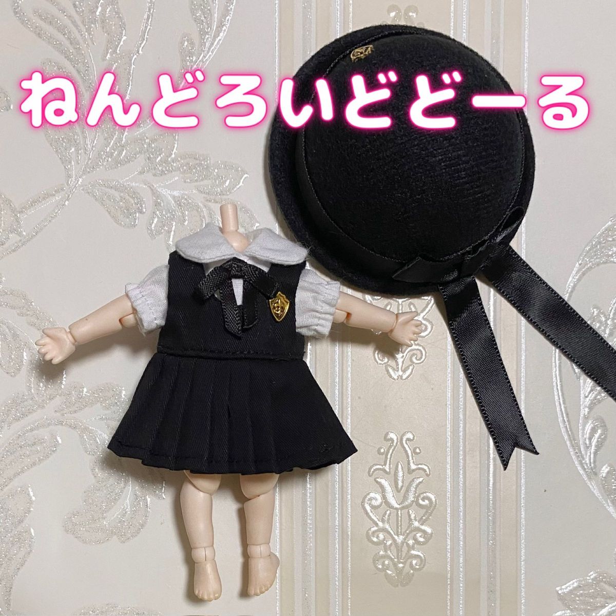 オビツ11 ねんどろいど どーる 制服 セット 半袖 Yシャツ パンツ 帽子 ピコニーモP 1/12 ドール 人形 洋服 夏