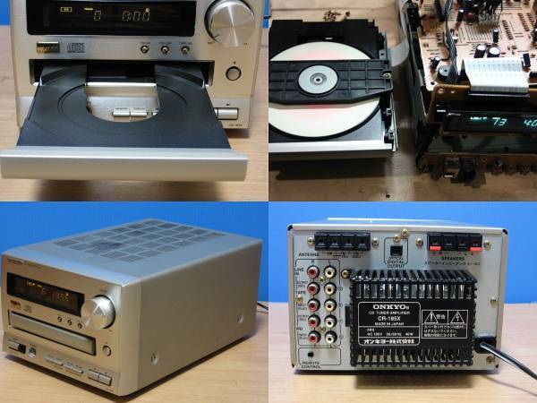 ONKYO★良品 メンテ済 動作良好★高音質 CDチューナーアンプ★リモコン&取説付★CR-185X_画像2