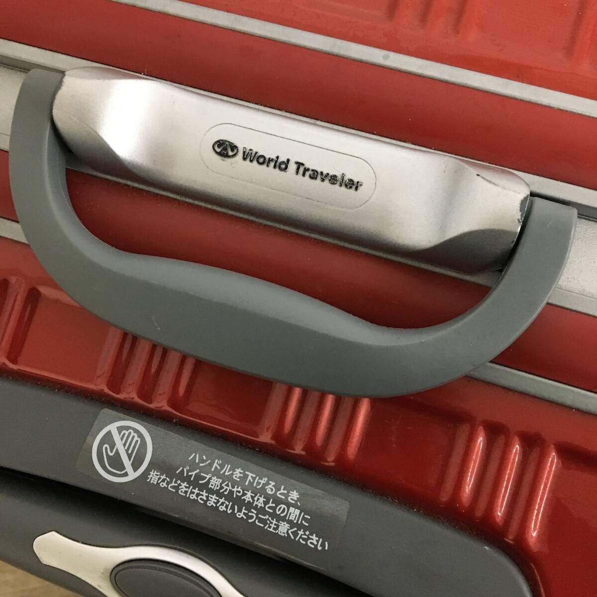 World Traveler/ワールドトラベラー TSA002 キャリーケース キャリーバッグ スーツケース トラベルバッグ レッド 赤 鍵付き 24e菊E_画像5