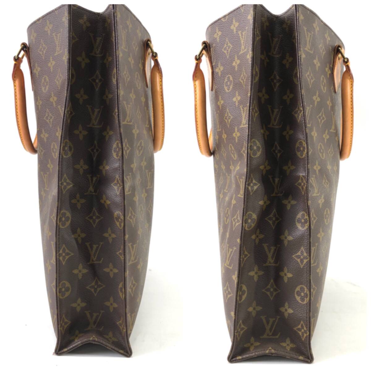 1円～ LOUIS VUITTON ルイヴィトン モノグラム サックプラ M51140 トートバッグ ブラウン 鞄 1スタ 24e菊RH _画像6