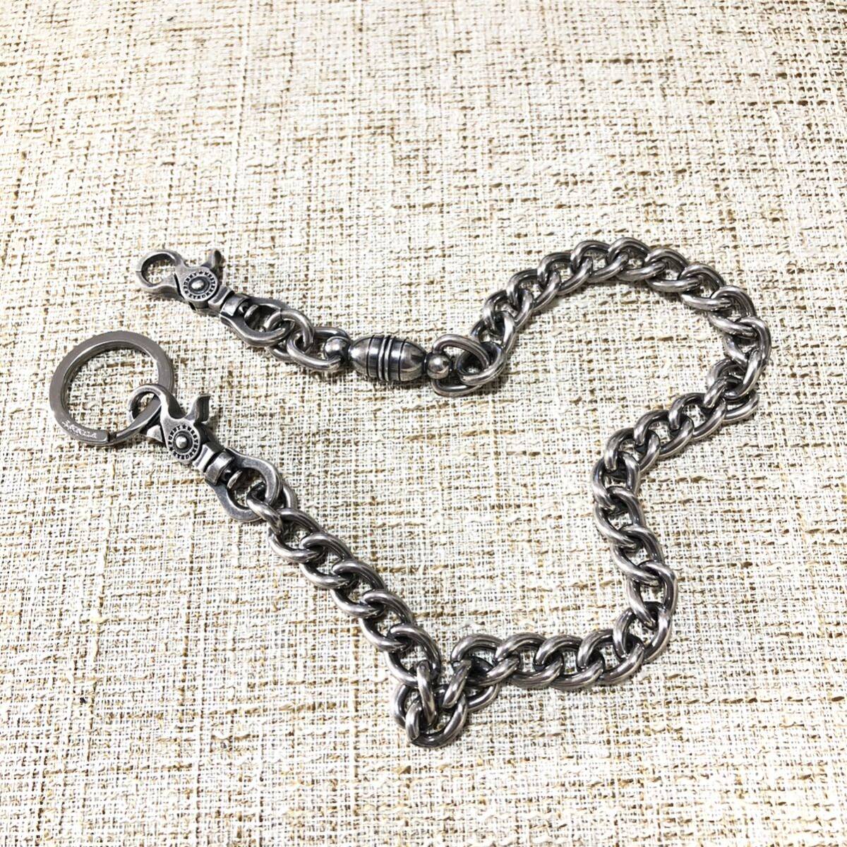 [FUNNY]fa knee wallet chain ( silver )