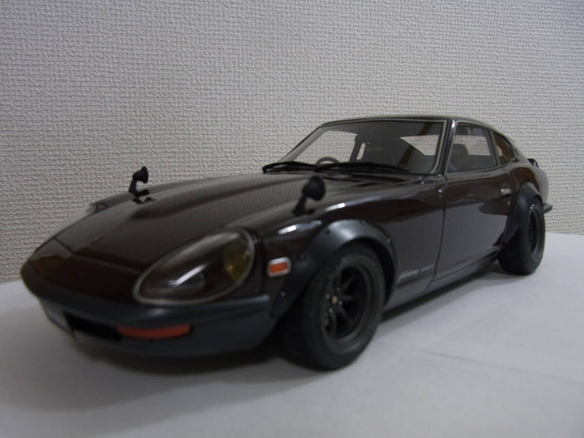 WEB limitation ignition model IG0477 1/18 Fairlady ZG dark red wine secondhand goods window comming off lack of equipped 