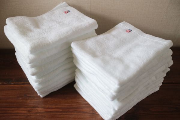 20 листов совместно! новый товар не использовался сейчас . полотенце одобрено белый белый полотенце для лица хлопок хлопок сделано в Японии пирог ru земля марля 