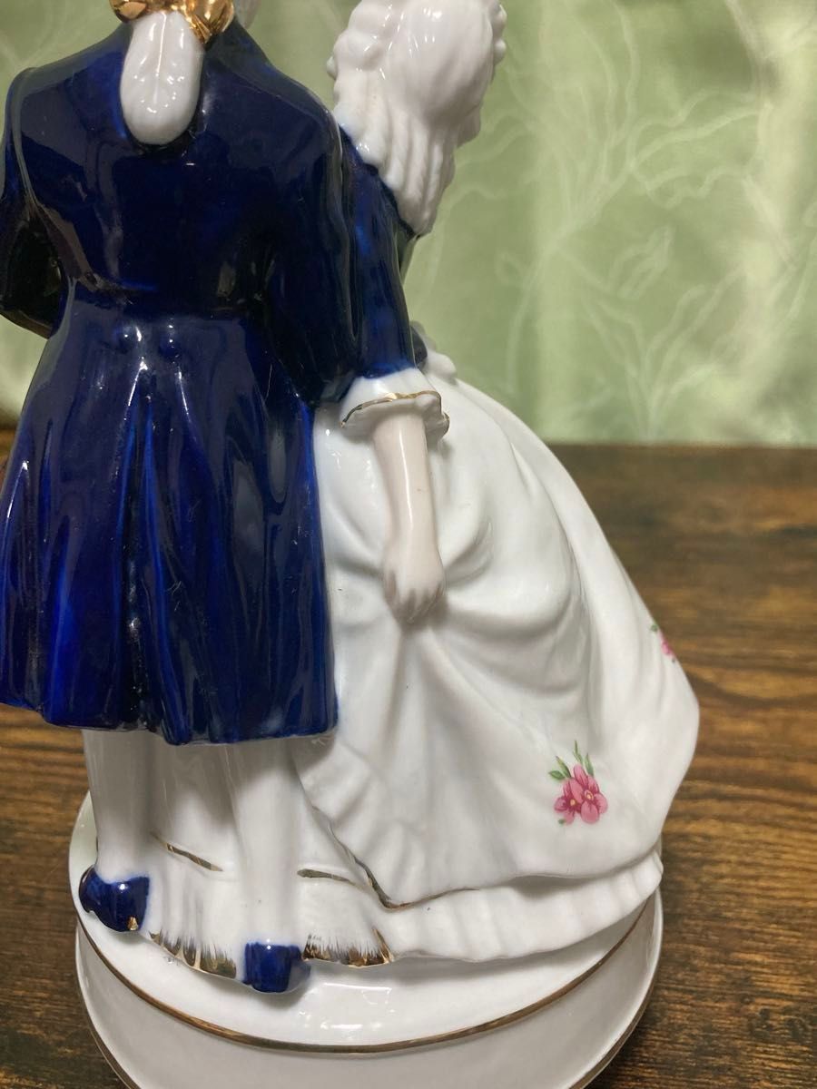 加藤工芸 KATO KOGEI 陶器オルゴール人形 日本製 レトロ 恋人 加藤工芸 KATO KOGEI 陶器オルゴール人形 日本製 レトロ 恋人