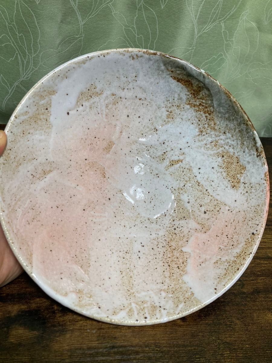 美濃焼 どんぶり 8寸多用丼  粉引盛り皿 鉢　直径24.3寸皿 高さ7.5cm