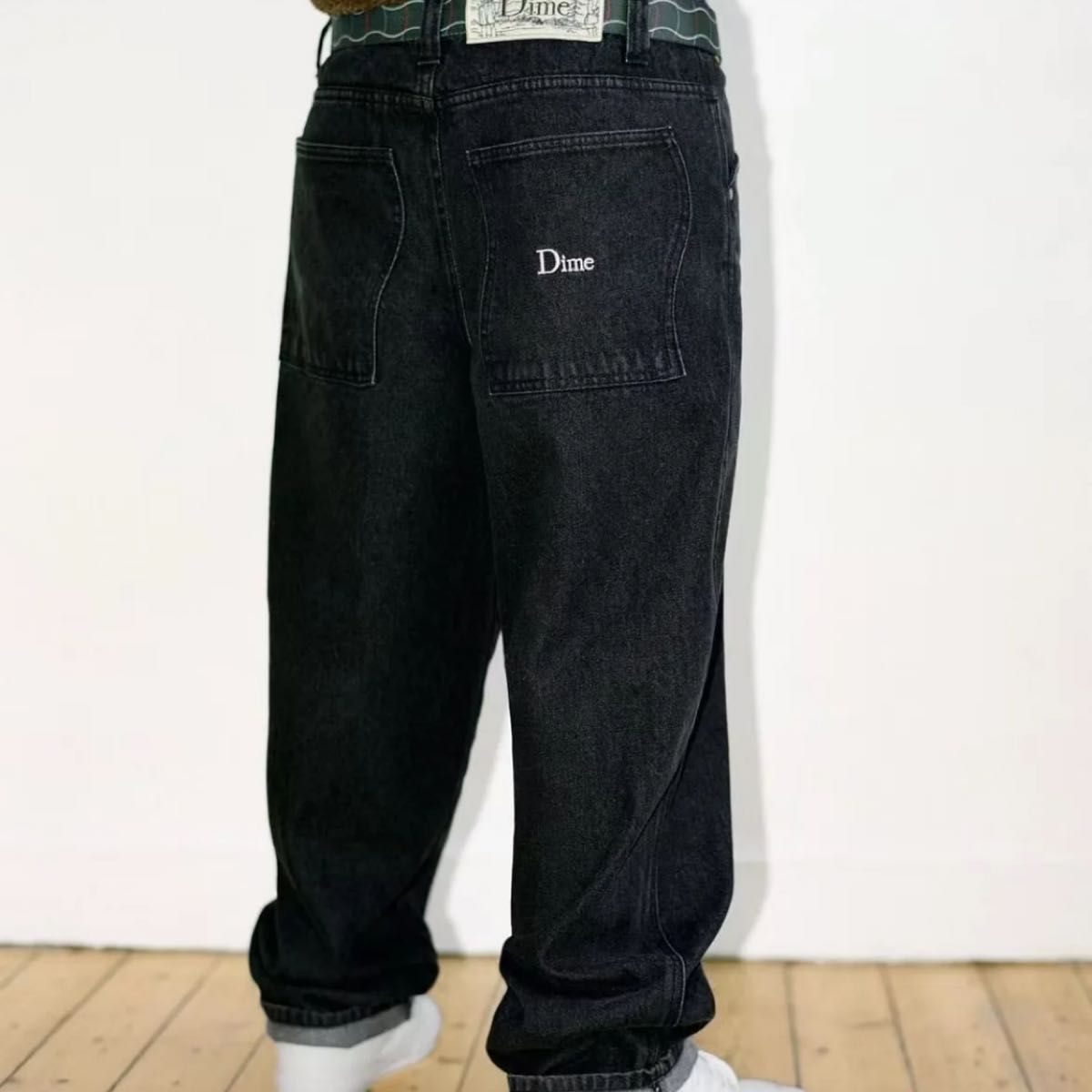 ダイム dime デニムパンツ バギージーンズ ロング ブラック 黒 ダイム dime デニムパンツ バギージーンズ ロング ブラック 黒