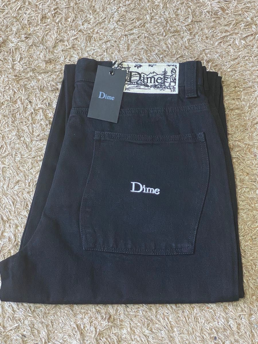 ダイム dime デニムパンツ バギージーンズ ロング ブラック 黒 ダイム dime デニムパンツ バギージーンズ ロング ブラック 黒