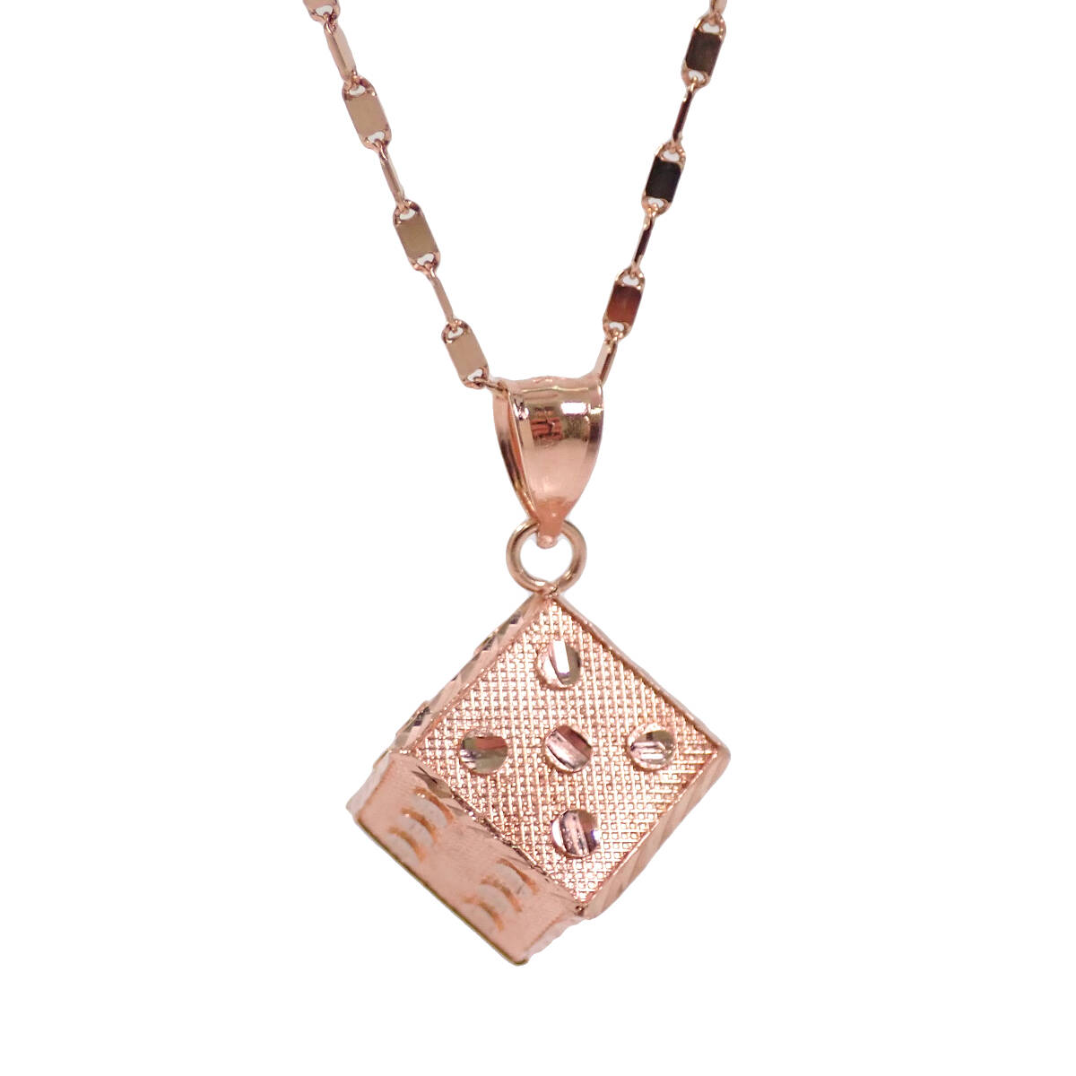 AVALANCHE Dice Pendant Top Rose Gold 10K ASK アヴァランチ ローズゴールド ペンダントトップ _画像2