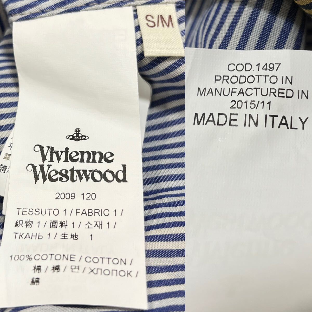 ヴィヴィアンウエストウッド ワールズエンド アナーキーシャツ Vivienne Westwood Worlds End 美品 限定 希少 レア 売り切り の画像9