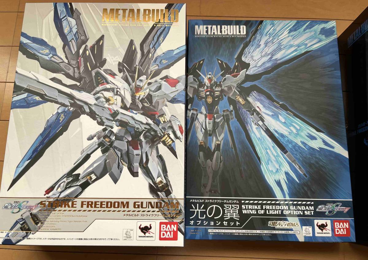 METAL BUILD Strike freedom Gundam metal build Gundam SEED Destiny light. wing attaching unopened goods 