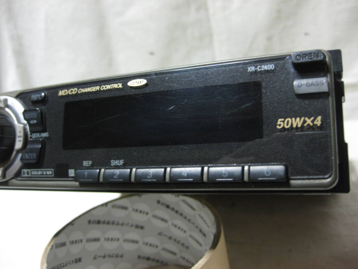 K-2321　SONY　ソニー　XR-C2400　1Dサイズ　カセットデッキ　テープデッキ　故障品_画像2
