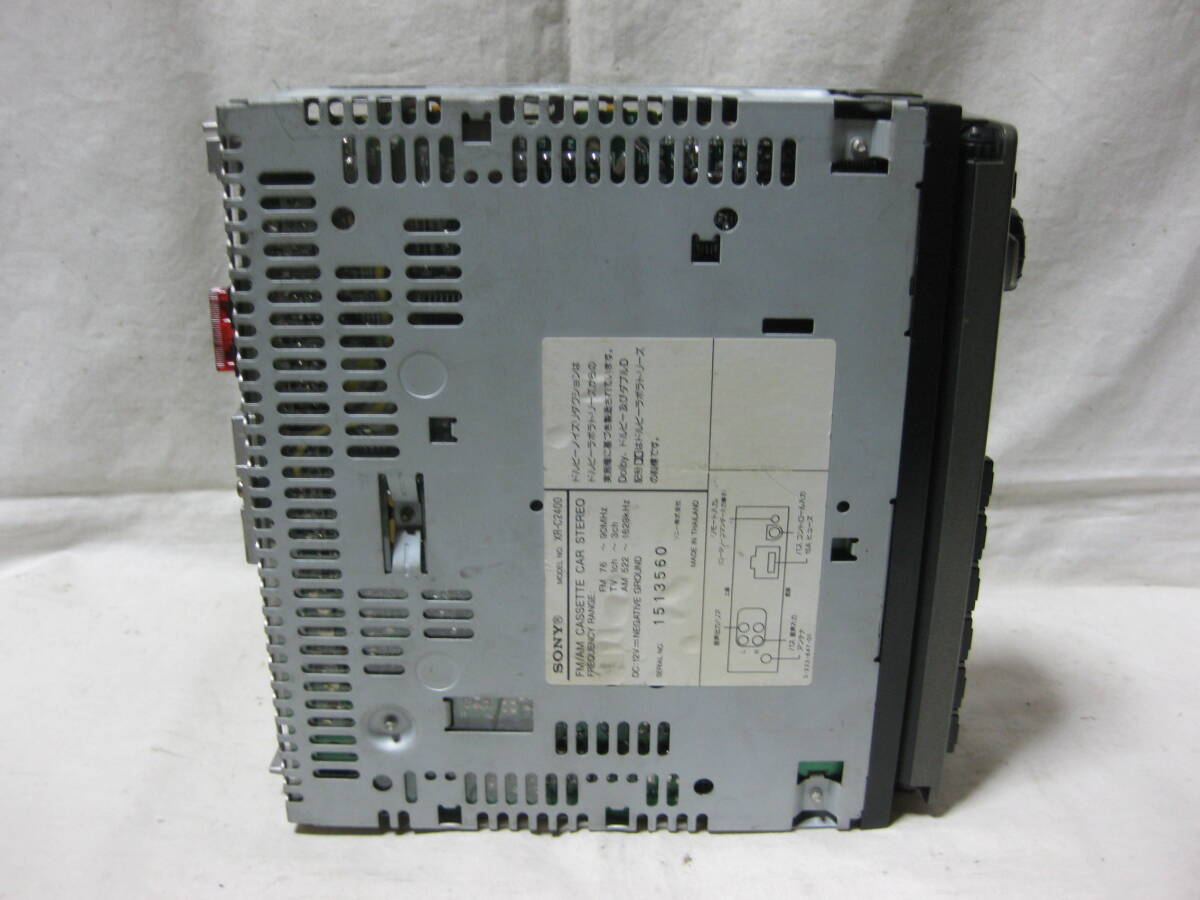K-2321　SONY　ソニー　XR-C2400　1Dサイズ　カセットデッキ　テープデッキ　故障品_画像8