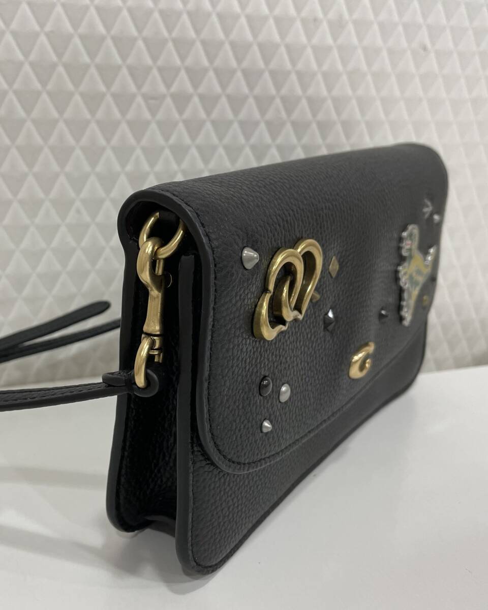 G「19611」美品 COACH コーチ C4815 レキシー ヘイデン クロスボディ ショルダーバッグ 黒　ブラック　ミニバッグ_画像4