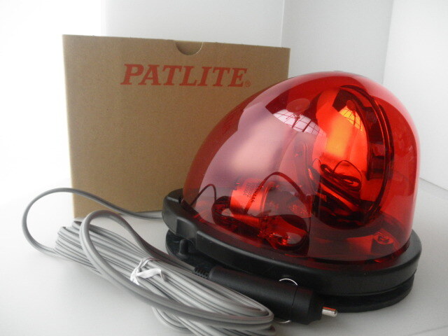 PATLITE part light red color turning light rubber magnet type HKFM-101G red color siren amplifier along with mask patrol car specification .12V cigar type 