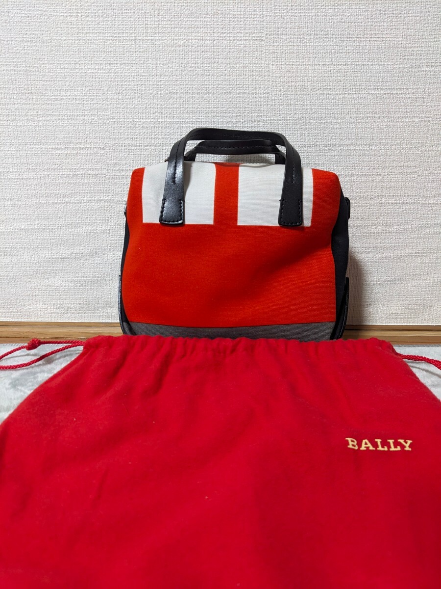 【新品未使用】未使用　BALLY バリービジービー　キャンバス ×レザー ポーチ　トート　ミニバック_画像1