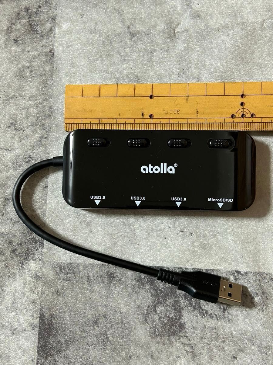 【未使用】atolla USB3.0ハブ sdカードリーダー箱付き