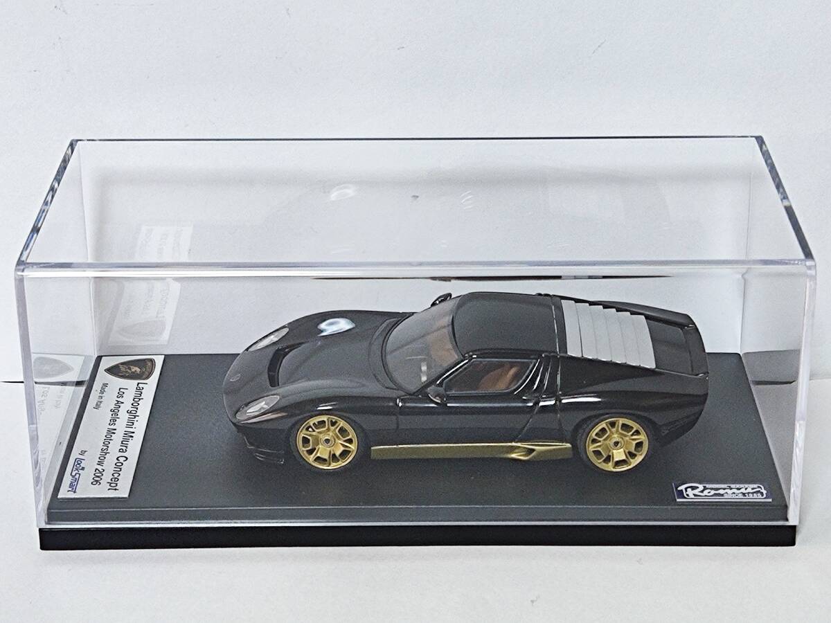 LookSmart 1/43【ロム特注】Lamborghini Miura Concept (Black/Gold) /ルックスマート/ランボルギーニ ミウラ コンセプト/メイクアップ等_画像4