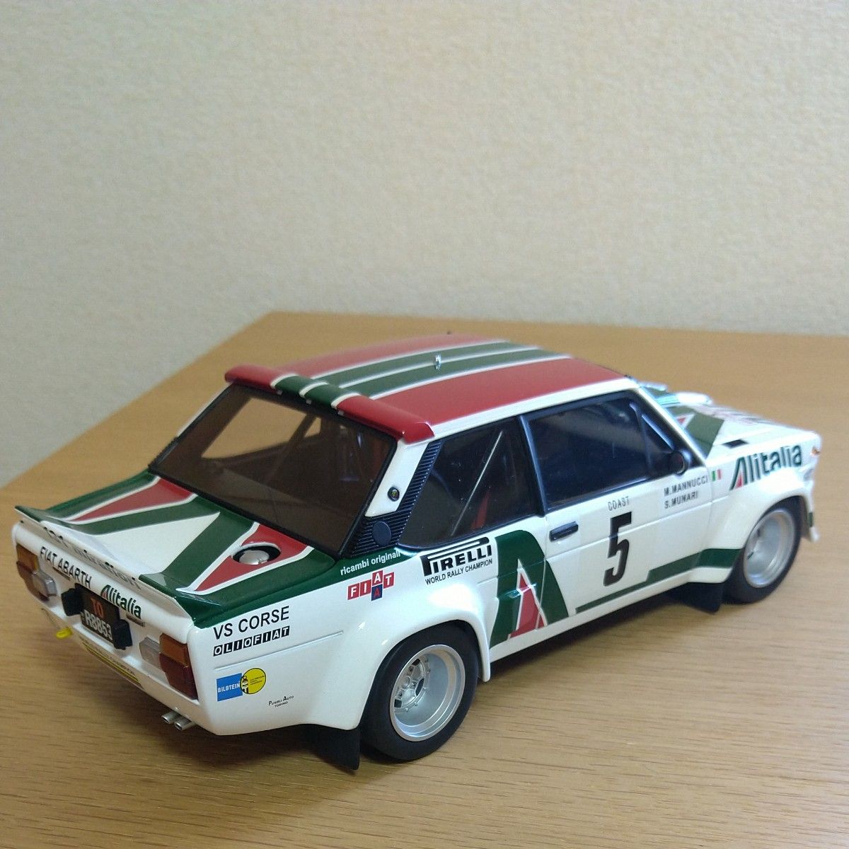 1/18 京商 FIAT 131 ABARTH ツールドコルス　1978   　1/64 オマケ付き