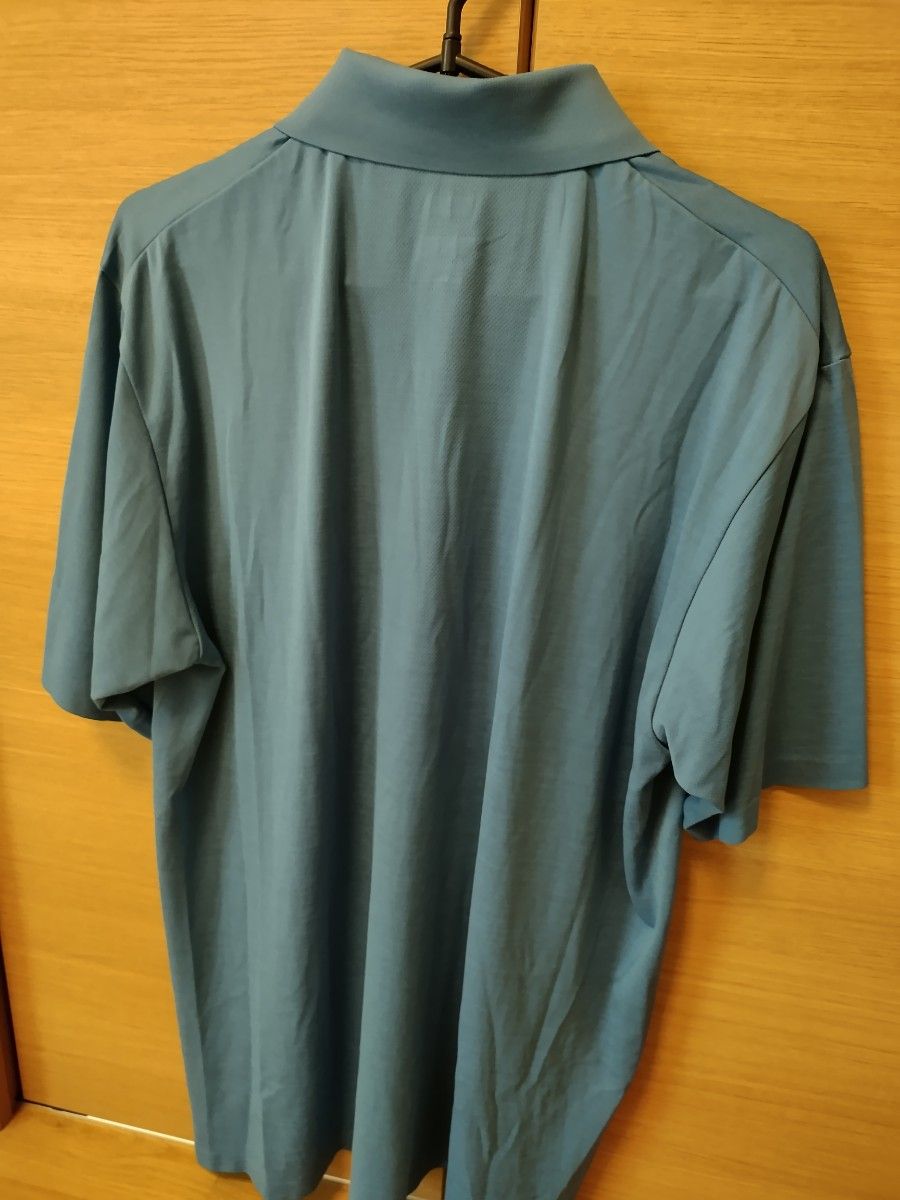 【未使用最新2024年製】ユニクロ　ドライEXポロシャツ（半袖）ブルー　サイズXL　ひんやり涼しい肌触りの良い生地です