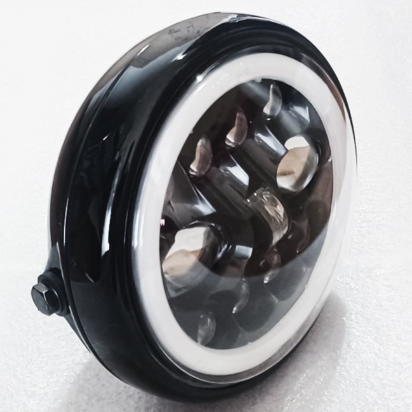 SRX250 SRX400 ルネッサ SRV250 SR400 R1Z RZ250R 汎用 H4 180パイ LED ヘッドライト イカリング エンジェルリング デイライト フォグ