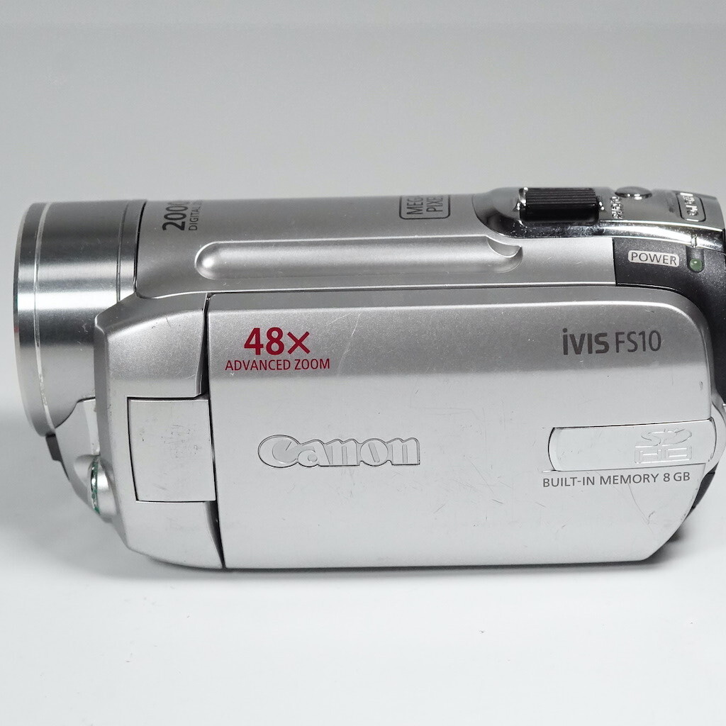 Canon キャノン ivis FS10 シルバー □9918_画像6