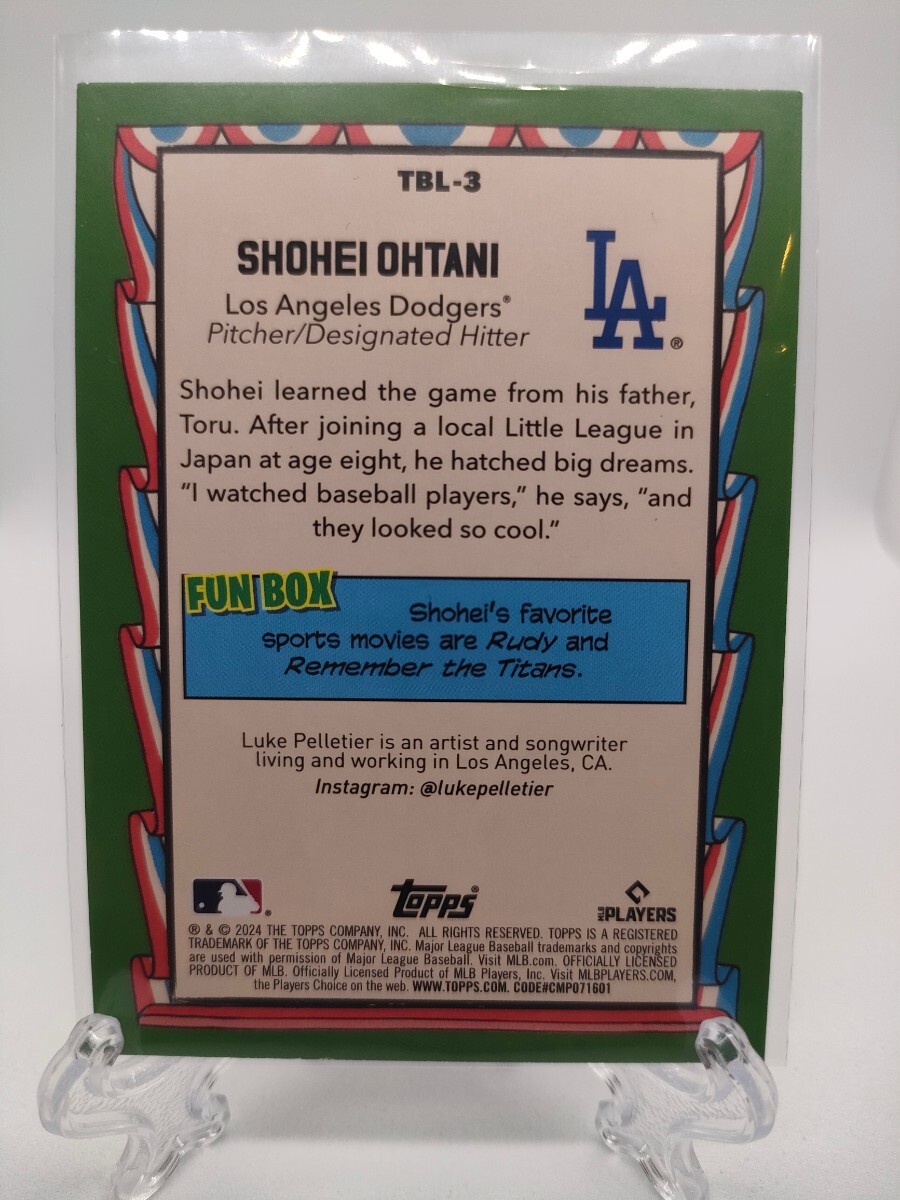 【インサート☆最新2024】大谷翔平 - 2024 Topps Big League Baseball #TBL-3 Shohei Ohtani Topps Big Leaguer_画像3