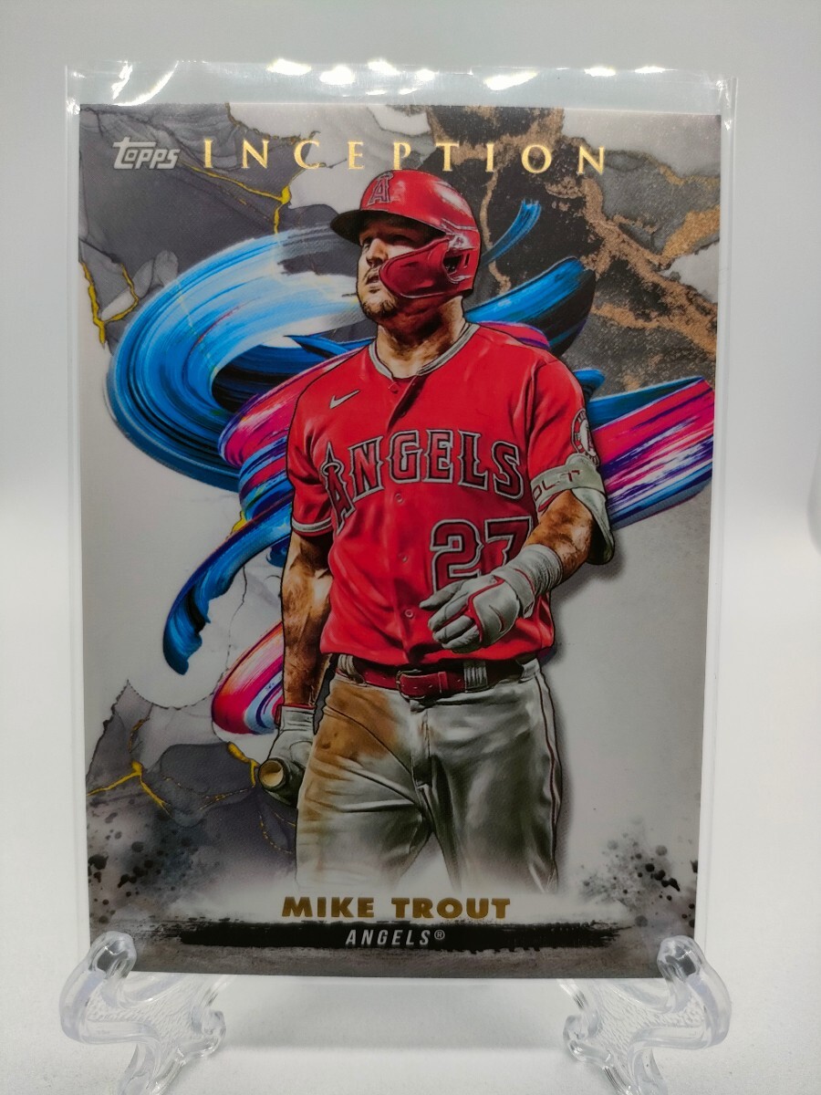 【高級仕様カード】マイク・トラウト - 2023 Topps Inception Baseball #27 Mike Trout ~大谷翔平の兄貴分、盟友、ライバル～_画像1