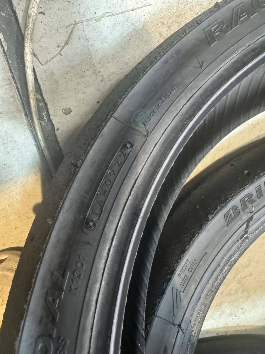 BSレーシングスリック BATTLAX V02 GP3 ミディアム前後セット90/580R17 120/600R17 NSF250R NX7 RS125R ns-1 gsx-r125_画像7