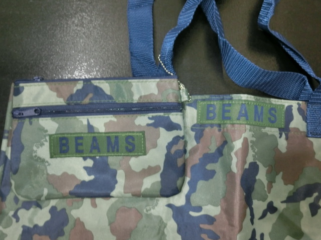 [ unused ]BEAMS Beams bag & pouch camouflage camouflage green 