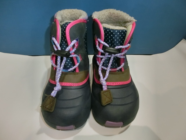  Oshkosh 17. боты темно-синий розовый снег обувь 