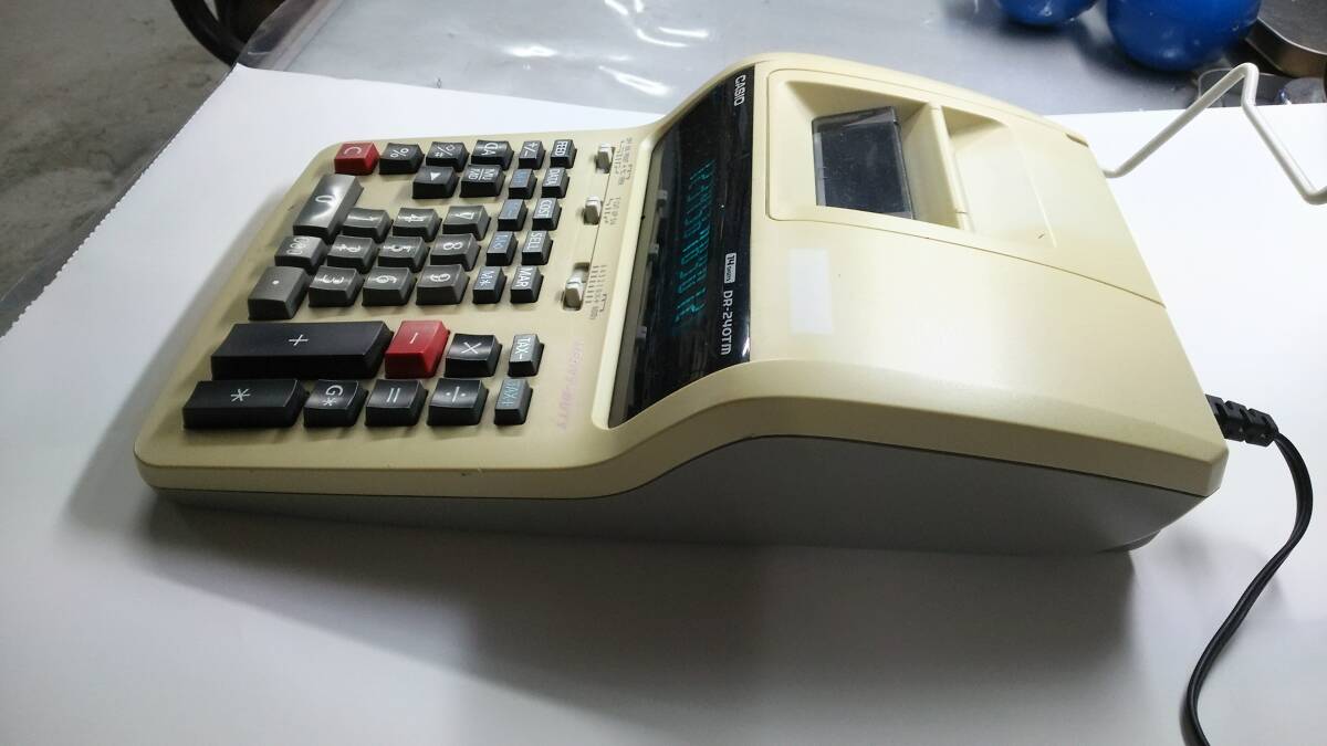  printer calculator CASIO Casio DR-240TM