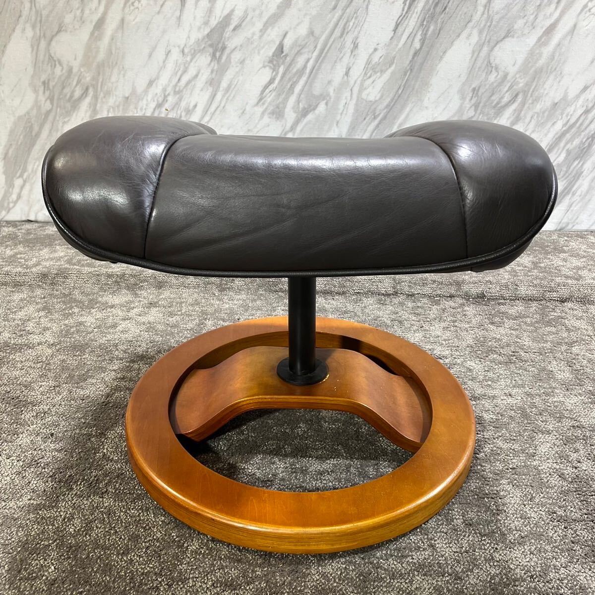  reclining chair leather high back ottoman furniture T026