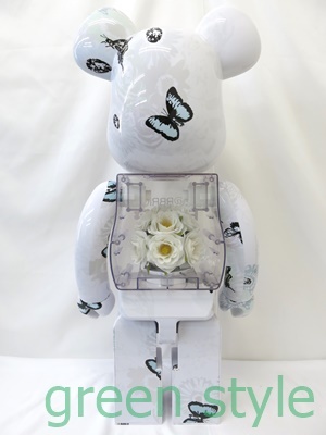 開店祝い FLOR@ ベアブリック BE@RBRICK フローラ 1000 White #2 キューブリック、ベアブリック