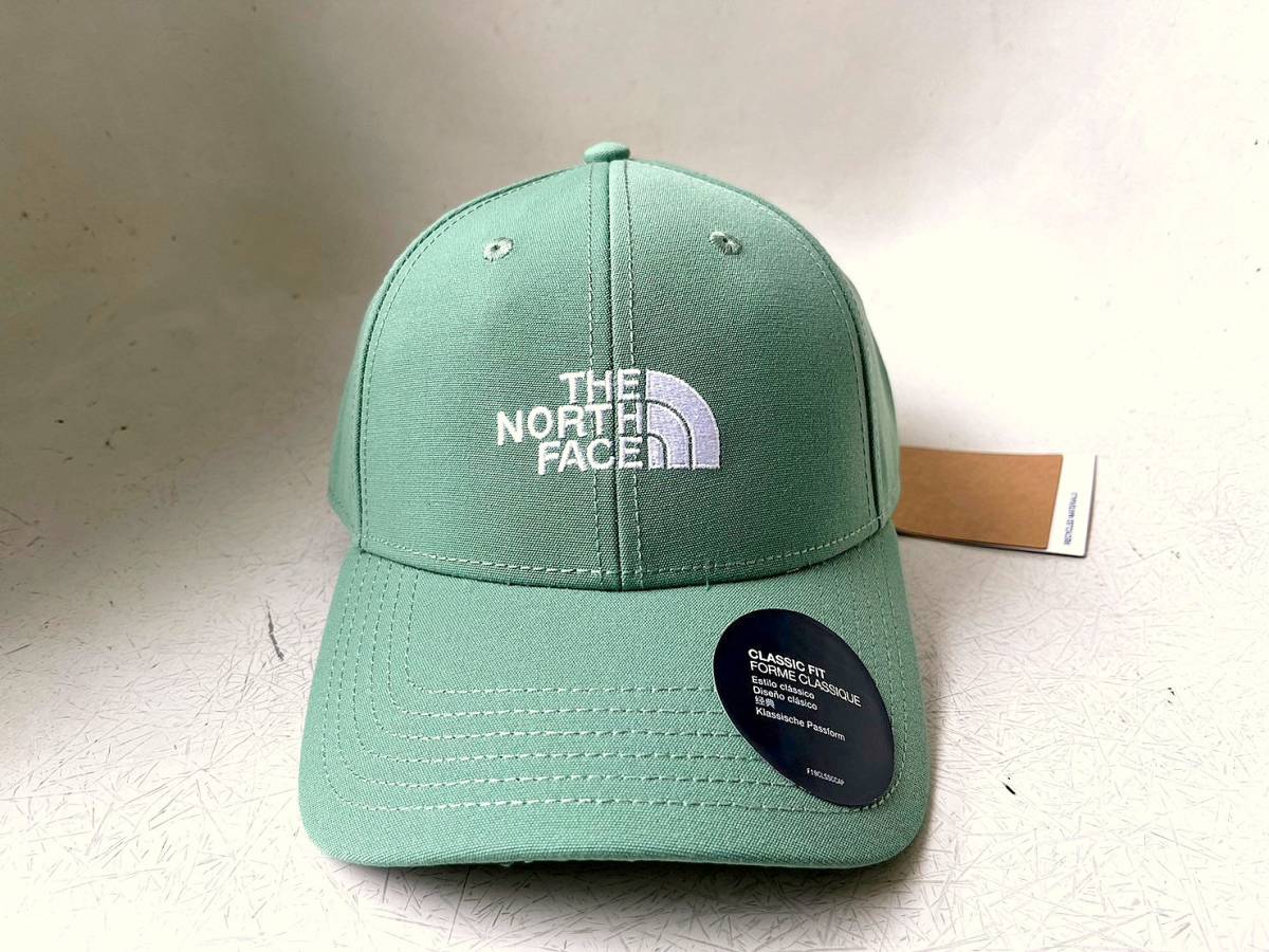 新品 USA/UK限定 正規品 日本未発売 The North Face ノースフェイス ロゴ刺繍キャップ 帽子 男女兼用 調節可能 D.G.Greenの画像3