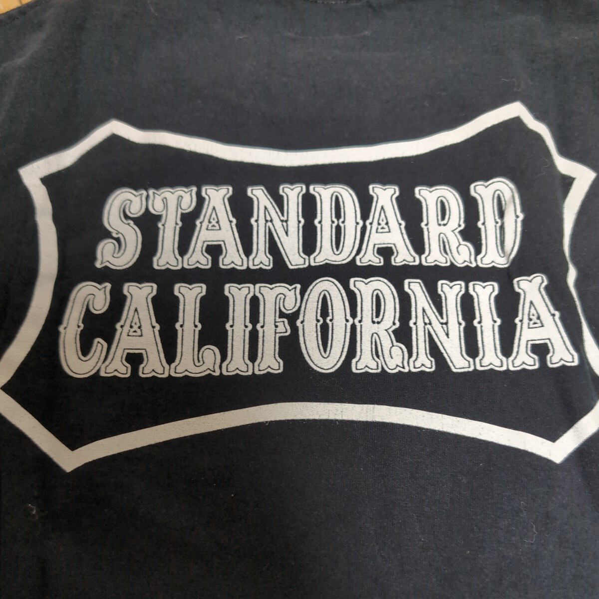 希少 STANDARD CALIFORNIA VANS X SD Logo Tee BLACK バンズ X スタンダードカリフルニア Tシャツ ブラック VANS Factory Team サイズXL_画像6