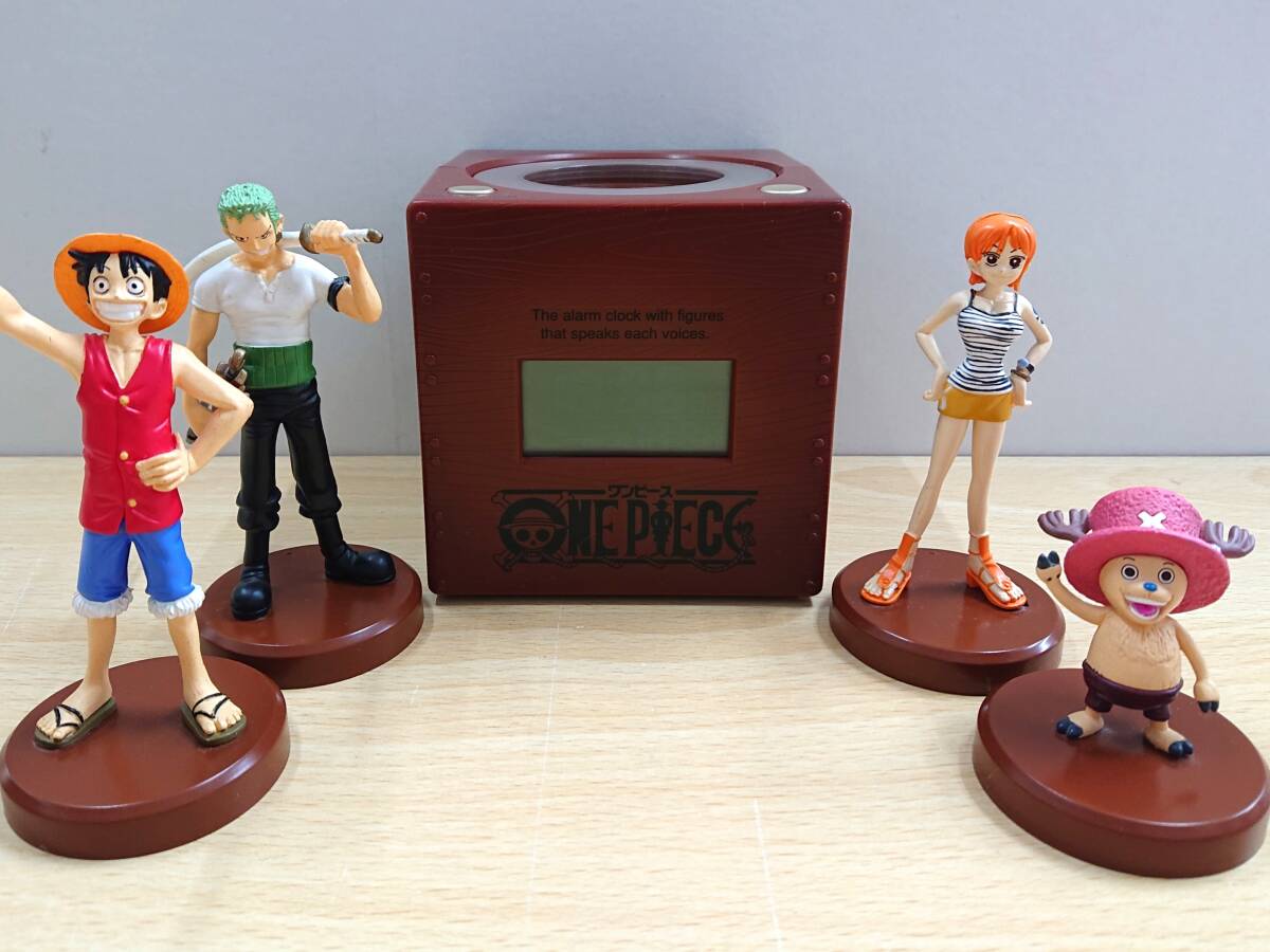 076 C-027/【1円スタート】ワンピース ONE PIECE おしゃべりフィギュア目覚まし時計 外箱無し 現状品_画像1