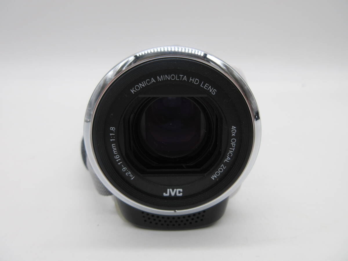 【★１円～★現状販売！】[U8280]ビデオカメラ JVC Everio GZ-E180-W ★電源入り起動のみ確認しました！★の画像2