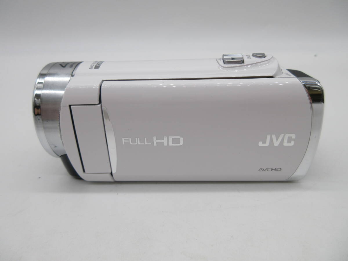 【★１円～★現状販売！】[U8280]ビデオカメラ JVC Everio GZ-E180-W ★電源入り起動のみ確認しました！★の画像3