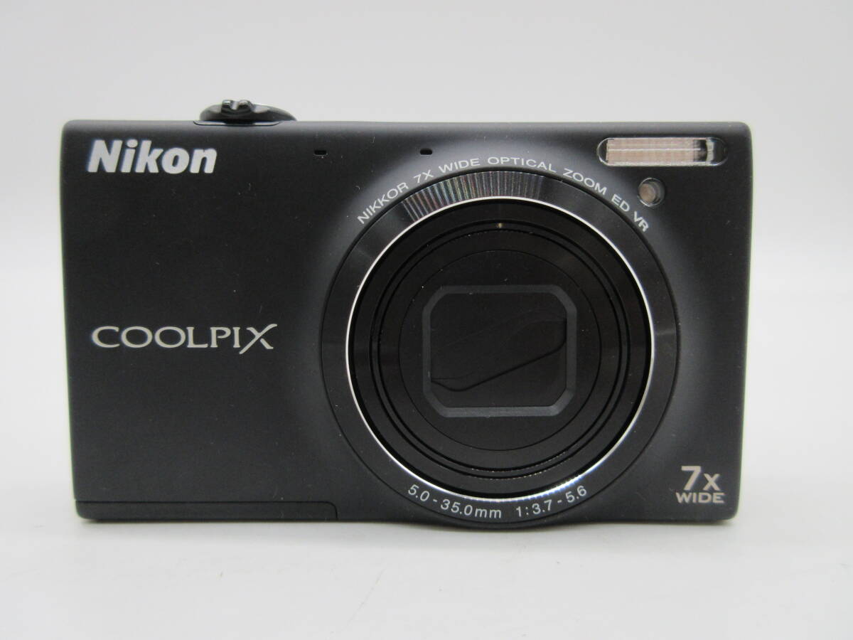 【★１円～★現状販売！】[U8415]デジタルカメラ Nikon COOLPIX S6100 ブラック ★電源入りました！付属品もございます！★_画像2