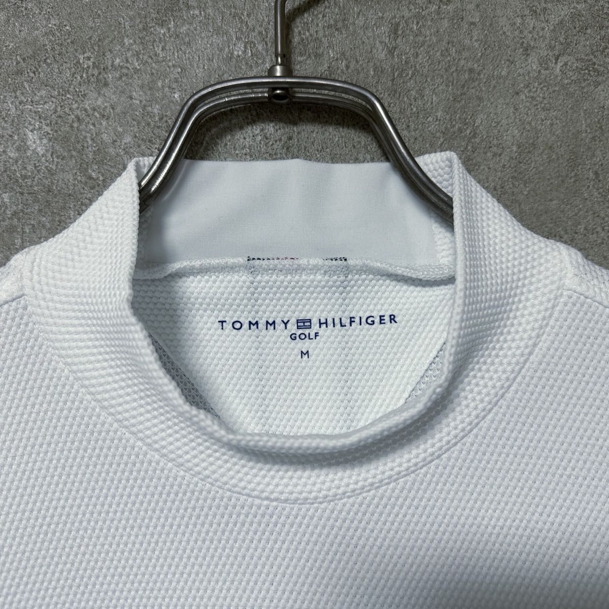 【美品】 Tommy Hilfiger Golf トミーヒルフィガー モックネック 半袖 シャツ ゴルフ ウェア メンズ