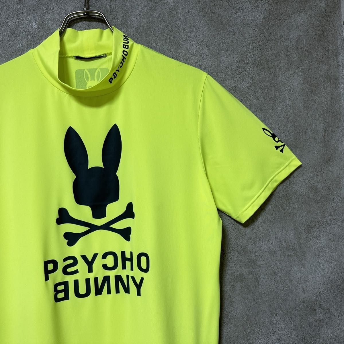 Psycho Bunny サイコバニー 半袖 モックネック シャツ ゴルフウェア メンズ スポーツ デザイン 