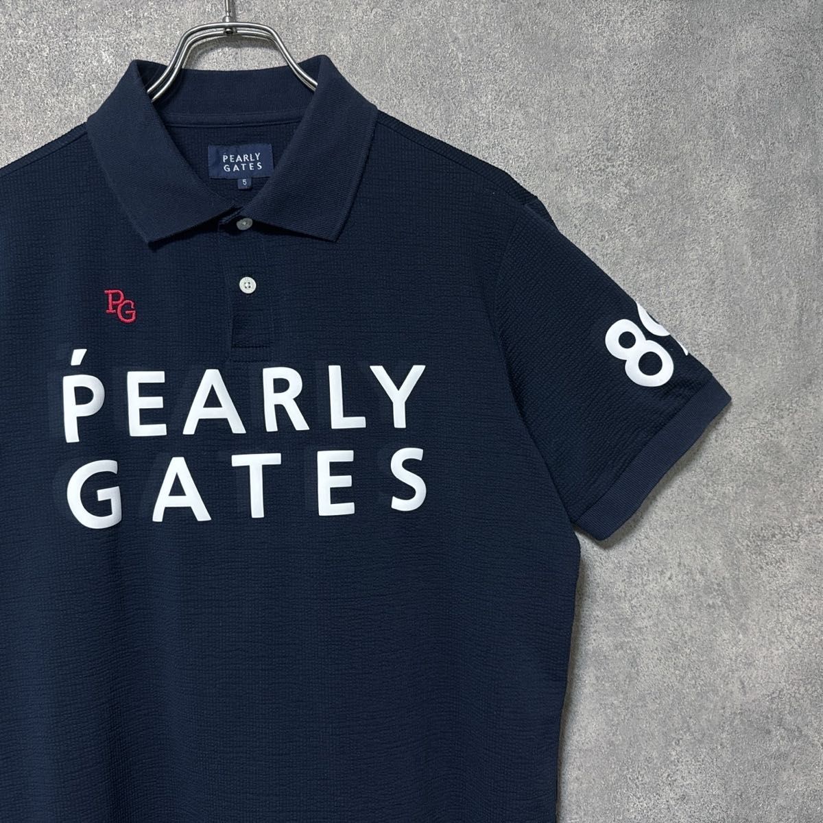 Pearly Gates パーリーゲイツ ロゴ 半袖 ポロシャツ ゴルフ Pearly Gates パーリーゲイツ ロゴ 半袖 ポロシャツ ゴルフ