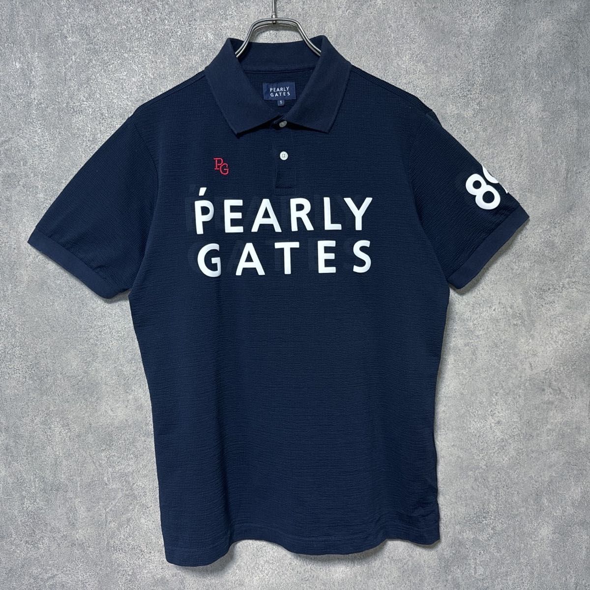 Pearly Gates パーリーゲイツ ロゴ 半袖 ポロシャツ ゴルフ Pearly Gates パーリーゲイツ ロゴ 半袖 ポロシャツ ゴルフ